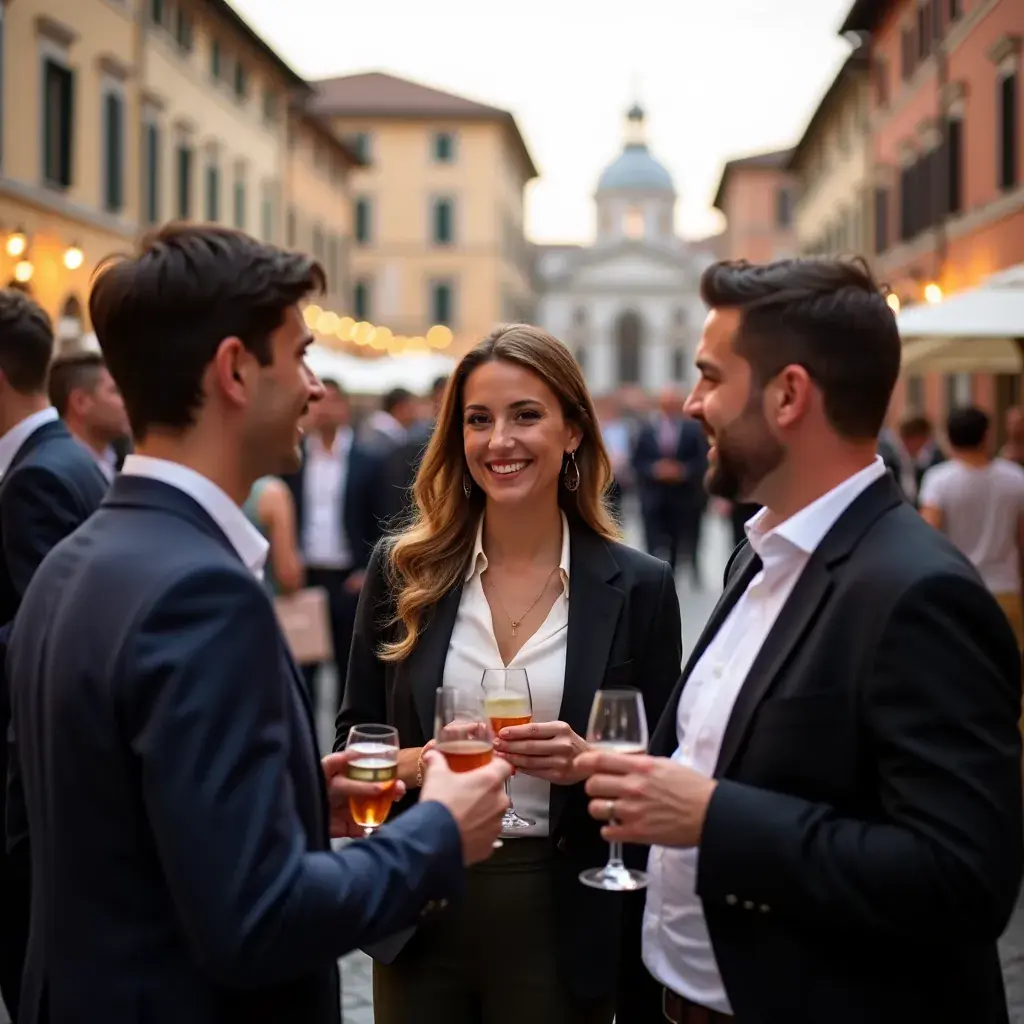 Immagine di una presentazione aziendale in corso.